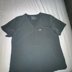 Figs women’s Charcoal V-Neck scrub top